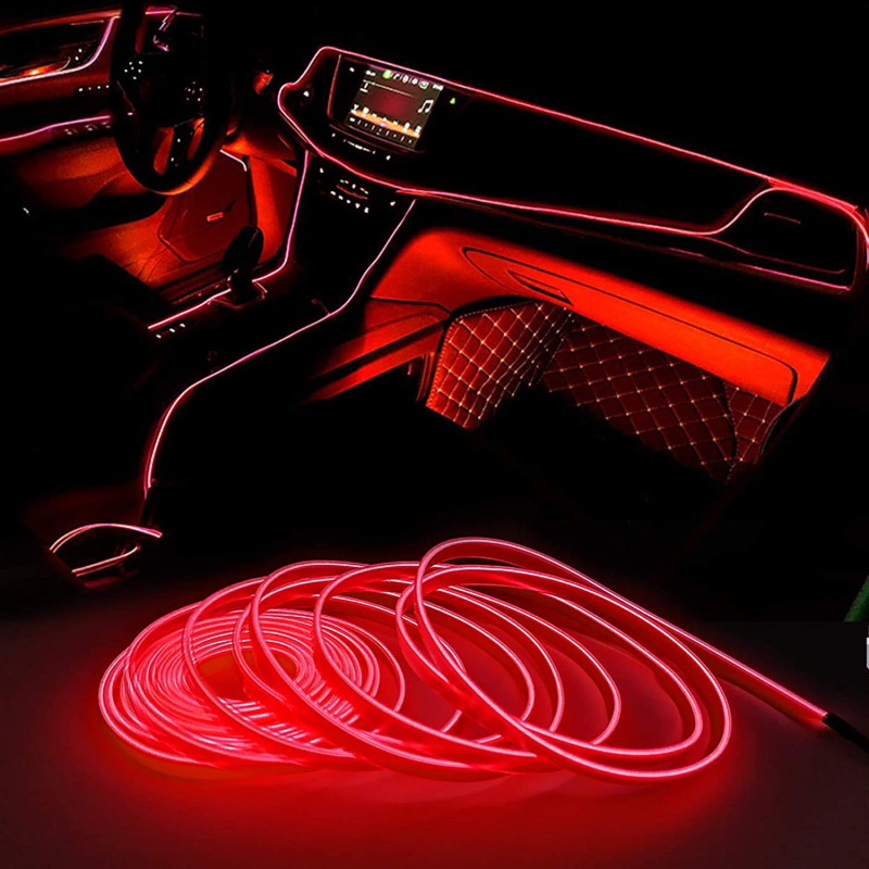 Autos atmosférické LED svetlo - EL studené svetlo, univerzálny model, 12V