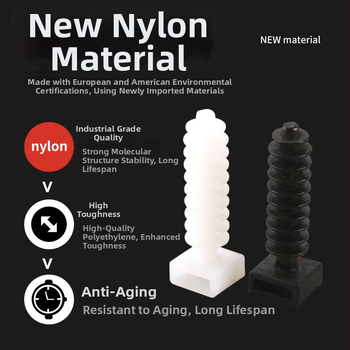 Монтажна база за кабелни стяжки със винтово закрепване, инжекционно формована