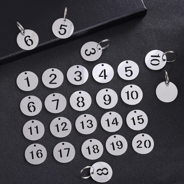 Nerđajući čelik – okrugli šuplji privjesak za ključeve, sprječava gubitak, metalna memorijska kartica