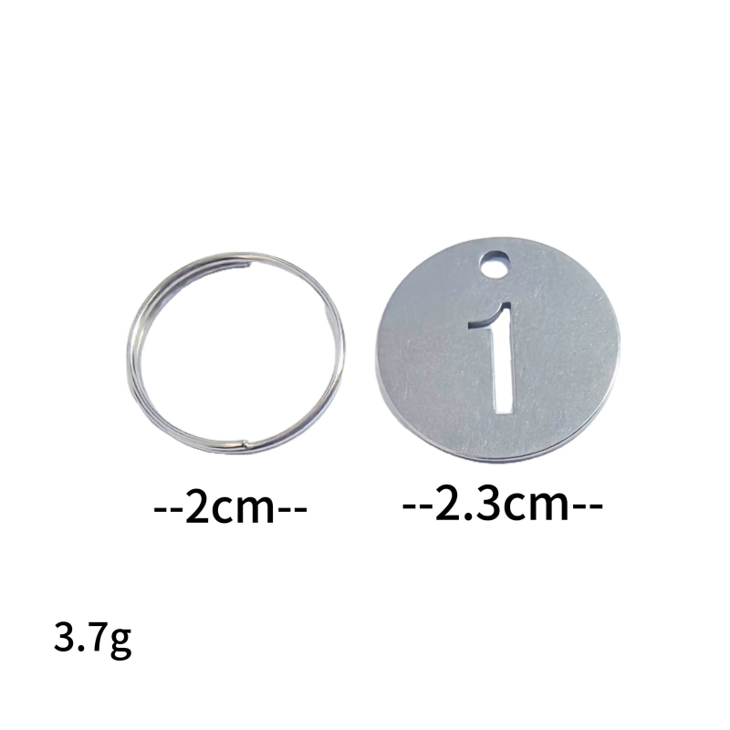 Nerđajući čelik – okrugli šuplji privjesak za ključeve, sprječava gubitak, metalna memorijska kartica