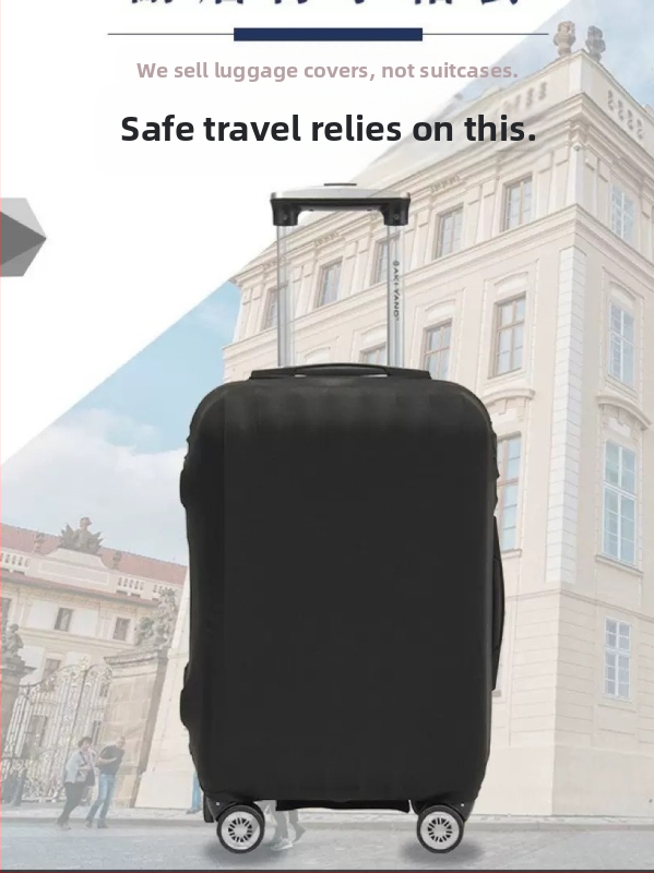 Калъф за багаж A-Z, полиестер, еластичен, дишащ и антибактериален, едноцветен, съвместим с багаж с дръжка за издърпване - Пролет 2024