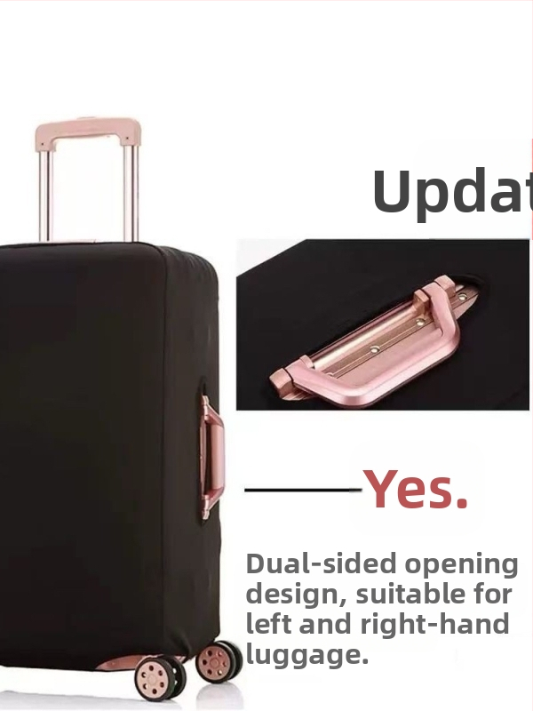 Калъф за багаж A-Z, полиестер, еластичен, дишащ и антибактериален, едноцветен, съвместим с багаж с дръжка за издърпване - Пролет 2024