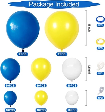 Латексни балони-орнаменти за гирлянд, комплект, кръгли балони, без лого