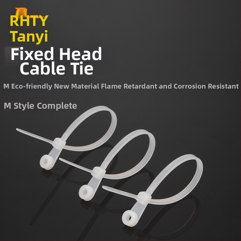 Самозатягаща се кабелна връзка, найлон 66, дърпателна сила 15-18 kg, обхват 3-32 mm, температура -20 до 80°C, рейтинг по пожароустойчивост 94V-2