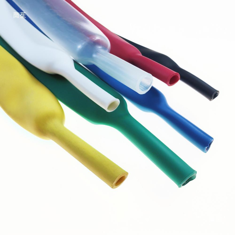 Термоусадна тръба с лепило 4:1 за електрическо обслужване, комплект за кабели/данни кабели, 3-кратно свиване