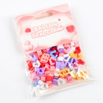 Пластмасови клипове за запечатване на балони, кръгли, за украса, PF1D3, комплект 100