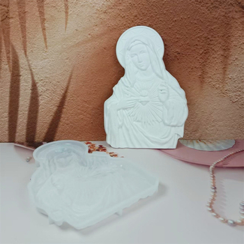 Μορφή σιλικόνης για DIY γύψο διακοσμητικό με σχήμα καρδιάς για τοίχο