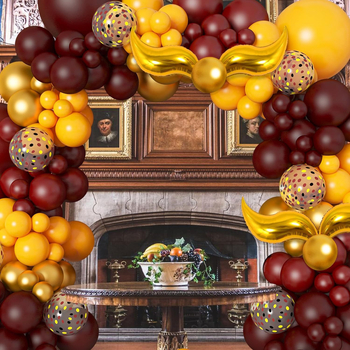 Latekso balionų dekoratyvinė komplektas vakarėlio scenai, apvalūs balionai, pritaikymas, logotipo atspauda