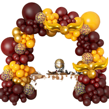 Latekso balionų dekoratyvinė komplektas vakarėlio scenai, apvalūs balionai, pritaikymas, logotipo atspauda