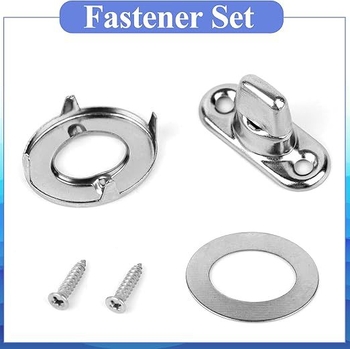 Twist Lock Fastener Turn Button Eyelet Stud, 90° Wrapping Angle, за монтаж върху платно и ъгли на куфари