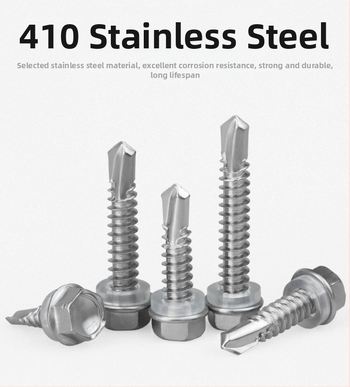 Стоманен винт с външна шестогранна глава, самонарезен и самодръжащ, dovetail тип, 410, клас 4, GB/T 15856.4-2002