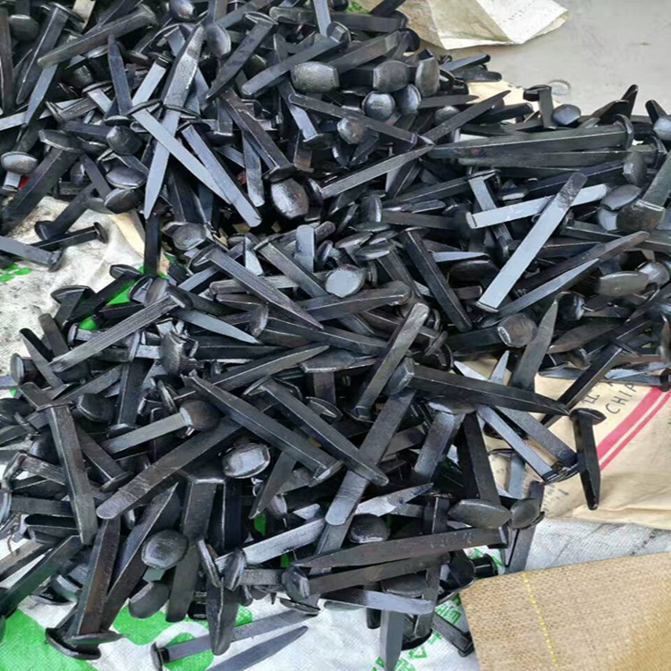 Железопътен пирон за въглищни мини, индустриални железопътни аксесоари, ръчна спирална механика, ръчно ковани монтажни елементи (Модел: 8×80; Стандарт: 2000; Марка: All directions; Повърхност: Other)