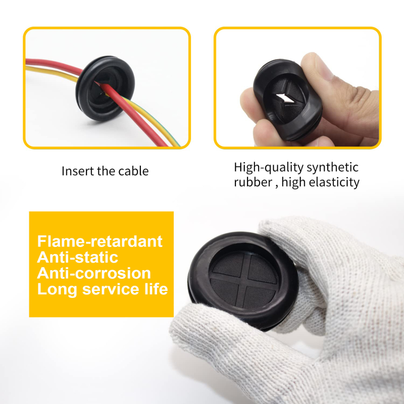 Gumeni kružni zaštitni prsten za izlaz kabela, 188P, jednostran, za otvor izlaza u električnoj kutiji