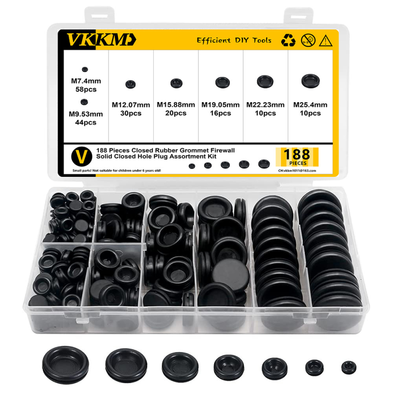 Gumeni kružni zaštitni prsten za izlaz kabela, 188P, jednostran, za otvor izlaza u električnoj kutiji