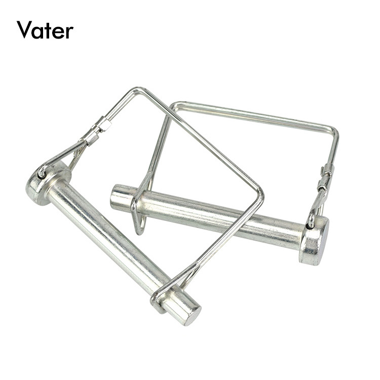 Vater D-тип квадратен щифт от неръждаема стомана, безопасен щифт за индустриална техника, електроплакирано покритие