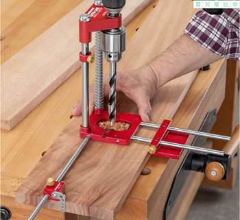 Puidutöödel puurimise lokalisaator integreeritud puuriga (Materjal: sulamteras; Kaal: 900 g; Komplekt: 1 tk; Kasutus: kodune)