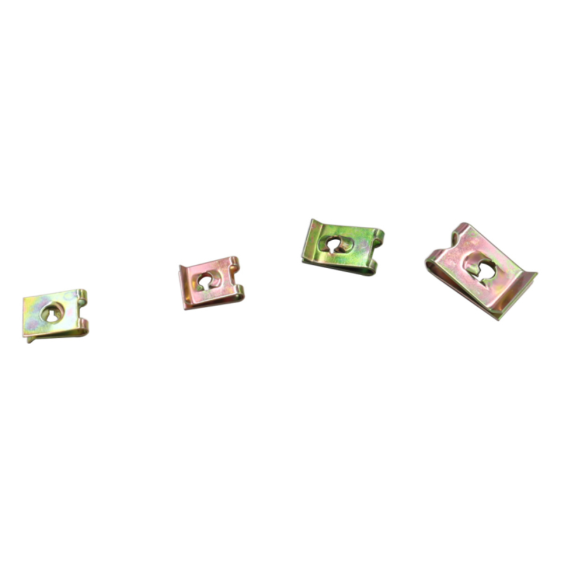 Комплект клип-гайки (тип карта и U-образни пружинни гайки) — Wofan, галванизирана стомана, GB6170-86, стандартна якост