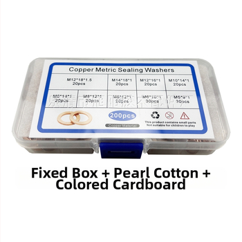 Медна уплътнителна шайба за автомобилна употреба — устойчива на корозия, висока температура и високо налягане, метално уплътнение