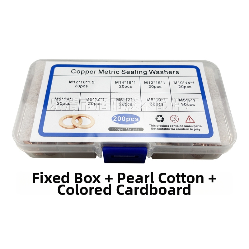 Медна уплътнителна шайба за автомобилна употреба — устойчива на корозия, висока температура и високо налягане, метално уплътнение