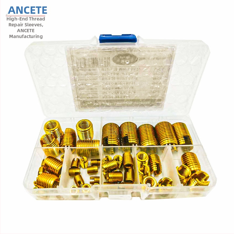Самона́резни втулки за винтове 302 тип, въглеродна стомана, комплект за възстановяване на резба, 50 бр., комбиниран пакет