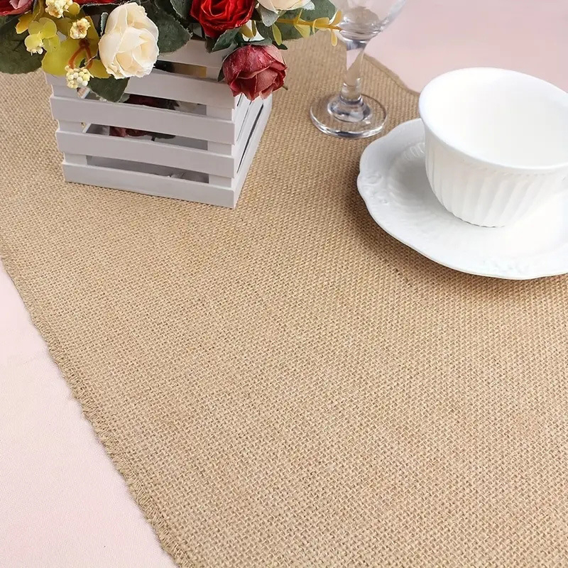 Lanena stolna zastavica, 100% lan, moderni minimalistički stil, mogućnost prilagodbe od Yb za dnevni boravak, spavaću sobu i blagovaonu