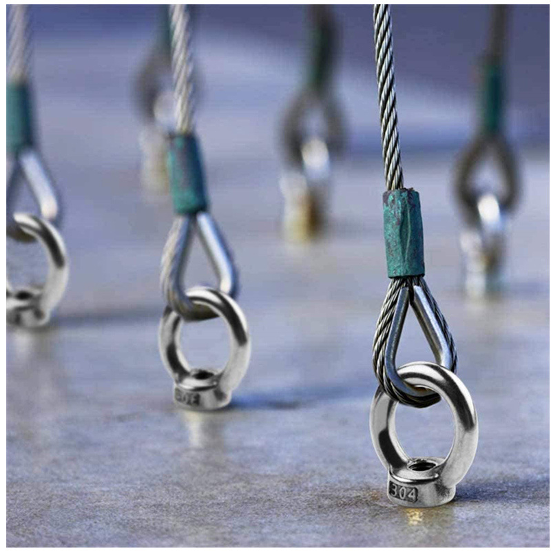 Polygala 304 неръждаема стомана eye nut за повдигане, максимален товар 1000