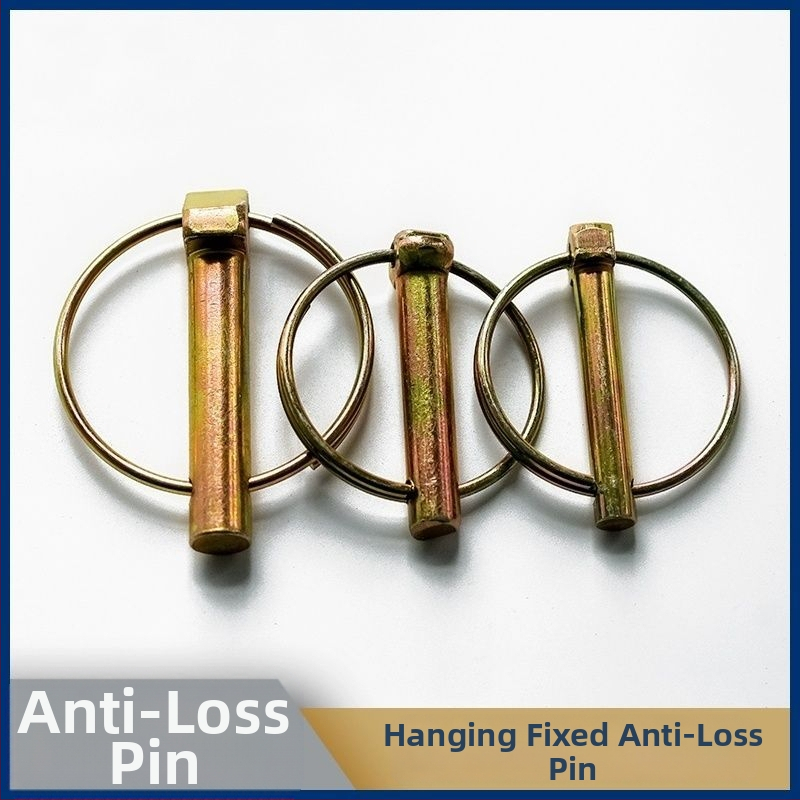 Тракторен заключващ щифт за окачване, кръгъл пружинен щифт, защитен против загубване; марка: Други; стандартен номер: —; повърхностна обработка: Без.