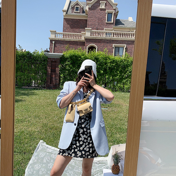 Γυναικεία PU ζώνη τσάντα για επαγγελματικές μετακινήσεις, κλείσιμο με λοκ, εσωτερικό φερμουάρ, θήκη κινητού, θήκη ID