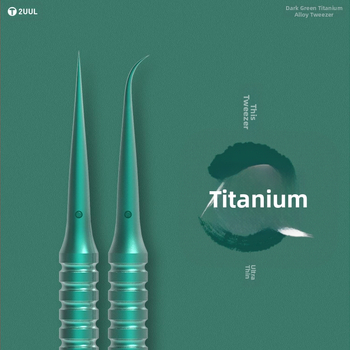 2UUL Πινσέτες επισκευής κινητών από κράμα τιτάνιου – αιχμηρή άκρη, ευθεία ή καμπύλη άκρη, χειροποίητα γυαλισμένες, εξαιρετικά σκληρές