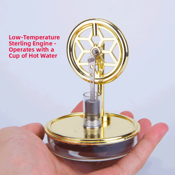 Μοντέλο κινητήρα Stirling χαμηλής θερμοκρασίας - μεταλλικό παιχνίδι 7–14 ετών