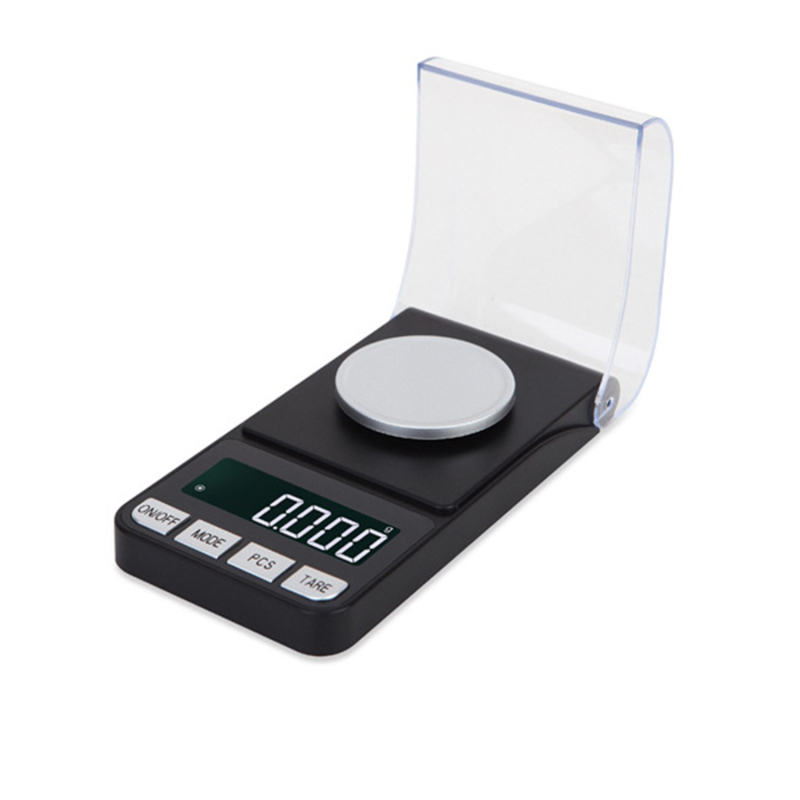 Precíz ékszer mérleg, modell 188A, teherbírás 50 g/0.001 g, méretek 7.4×14.2×3.6 cm, elektronikus, tápellátás USB vagy 2x AAA