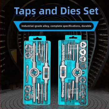 Tap and Die Set – Hand Taps and Dies, 12-Piece, Thread Tapping Tools