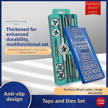 Tap and Die Set – Hand Taps and Dies, 12-Piece, Thread Tapping Tools