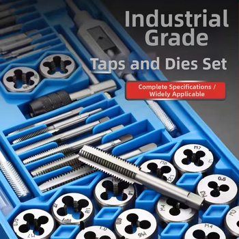 Tap and Die Set – Hand Taps and Dies, 12-Piece, Thread Tapping Tools
