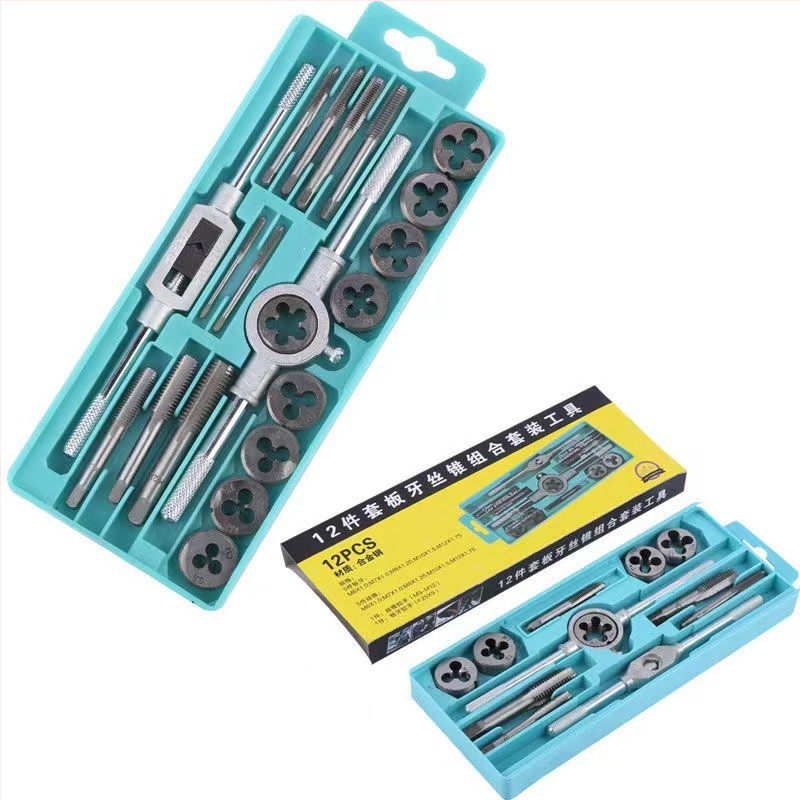 Tap and Die Set – Hand Taps and Dies, 12-Piece, Thread Tapping Tools