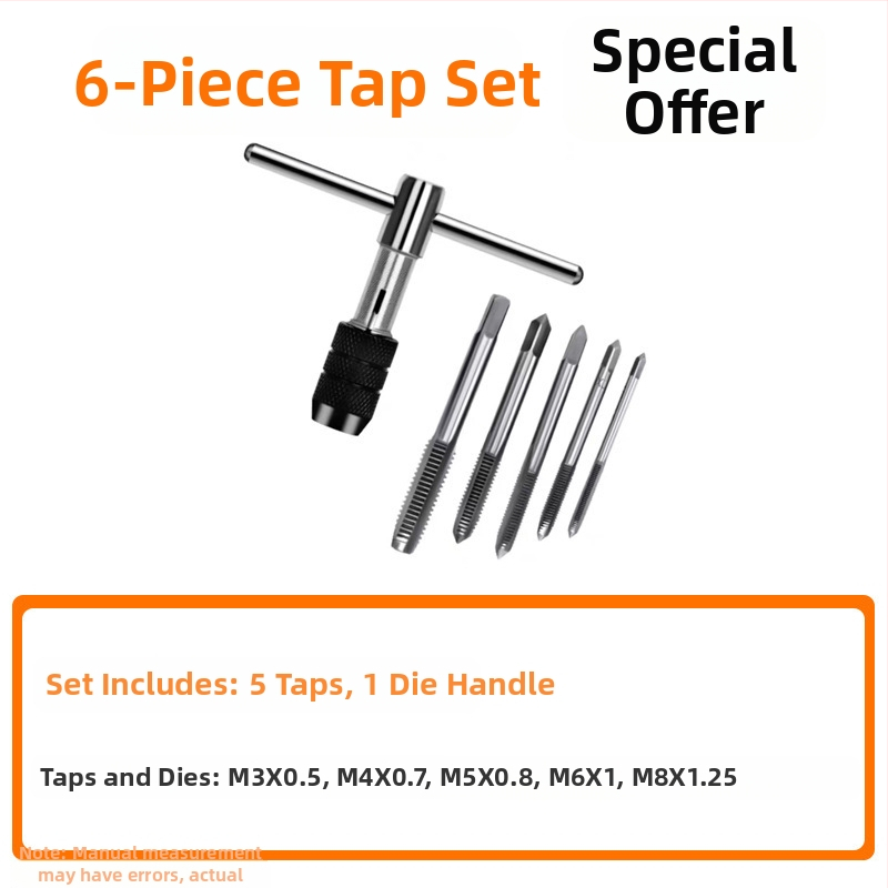 Tap and Die Set – Hand Taps and Dies, 12-Piece, Thread Tapping Tools