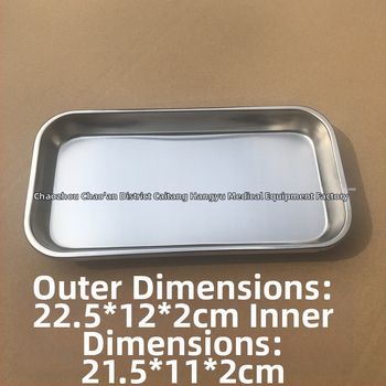 Ατσάλινος τετράγωνος δοντιατρικός δίσκος για απολύμανση εργαλείων • δυνατότητα προσαρμογής επεξεργασίας • εκτυπωμένο λογότυπο • αδειοδοτούμενο ιδιωτικό εμπορικό σήμα