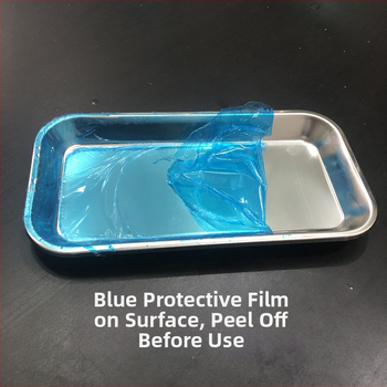 Ατσάλινος τετράγωνος δοντιατρικός δίσκος για απολύμανση εργαλείων • δυνατότητα προσαρμογής επεξεργασίας • εκτυπωμένο λογότυπο • αδειοδοτούμενο ιδιωτικό εμπορικό σήμα