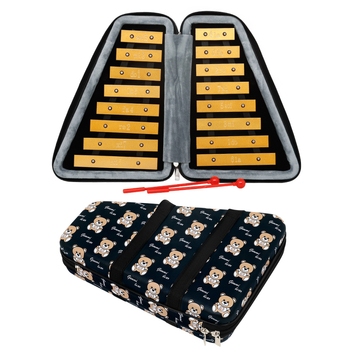 Glockenspiel Orff, 16 note muzicale, model AF-40, ambalaj OPP, instrument educațional pentru copii