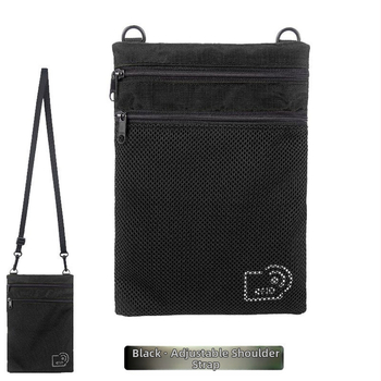 Θήκη διαβατηρίου με προστασία RFID και θήκη για κινητό, unisex, αστικός μινιμαλιστικός σχεδιασμός, πολυεστέρας με επένδυση νάιλον