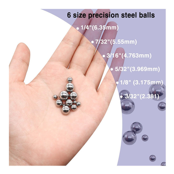 Комплект метални топчета за лагери на велосипед, 620 бр., 304 неръждаема стомана, огледално полирана повърхност, Safe car