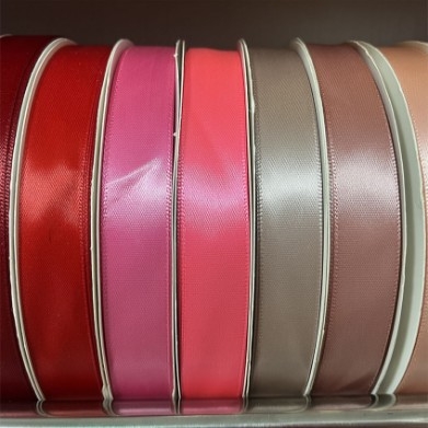 Κορδέλα από πολυεστέρα μονόπλευρη με φιόγκο και ανθώδες μοτίβο, μάρκα Fusheng, για συσκευασία δώρων, γάμους και αξεσουάρ μαλλιών