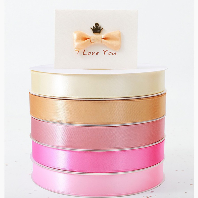 Κορδέλα από πολυεστέρα μονόπλευρη με φιόγκο και ανθώδες μοτίβο, μάρκα Fusheng, για συσκευασία δώρων, γάμους και αξεσουάρ μαλλιών