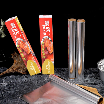 Chao Xin удебелено здраво алуминиево фолио за печене и барбекю, 15/18/20 μm, подходящо за микровълнова, кутия от 6 ролки