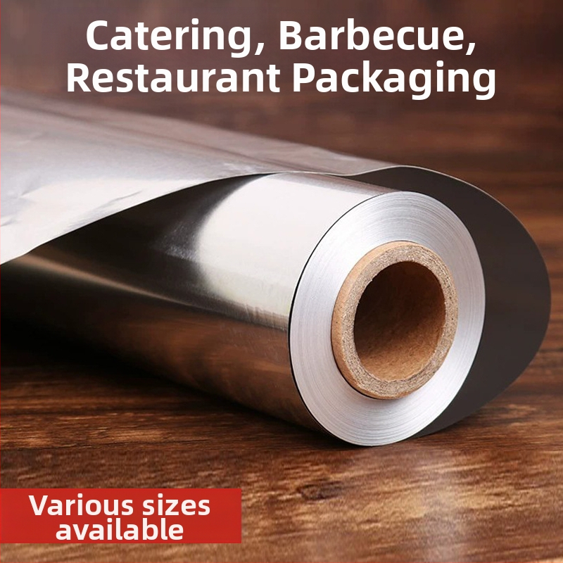Chao Xin удебелено здраво алуминиево фолио за печене и барбекю, 15/18/20 μm, подходящо за микровълнова, кутия от 6 ролки