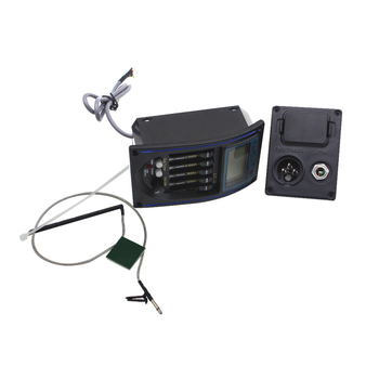 Gitaras pikaps LC-5 ar 5-segmentu LCD tuner un EQ, ABS