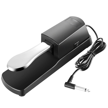 KD-1 Sustain pedál pre elektronickú klávesnicu | Materiál: zliatina ocele + ABS | Model KD-1 | Kompatibilný so elektronickými klávesnicami a MIDI syntezátormi