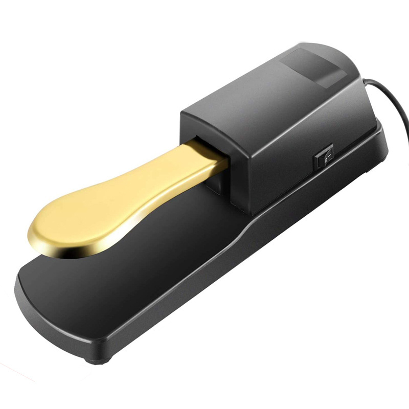 KD-1 Sustain pedál pre elektronickú klávesnicu | Materiál: zliatina ocele + ABS | Model KD-1 | Kompatibilný so elektronickými klávesnicami a MIDI syntezátormi