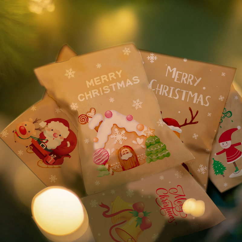 Kalėdinis popierinis vokų formos dovanos maišelis — Medžiaga: popierius; Prekės ženklas: Mo xiao; IP statusas: Ne; Tinka Kalėdoms