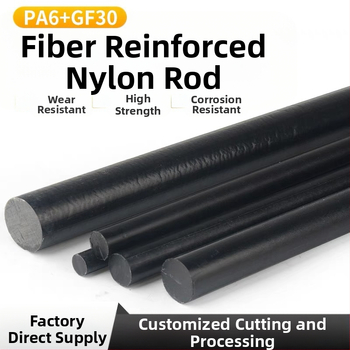 Ράβδος νάιλον PA66+GF30 ενισχυμένος με ίνες PA6, υψηλή αντοχή και αντοχή στη φθορά